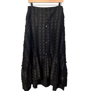 Anthropologie Maeve Womens Hi-Lo Skirt Sz 6 Whimsigoth Boho Witchy Dark Academia